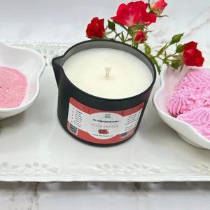 Lotion Massage Candle Rose Petals 6oz.